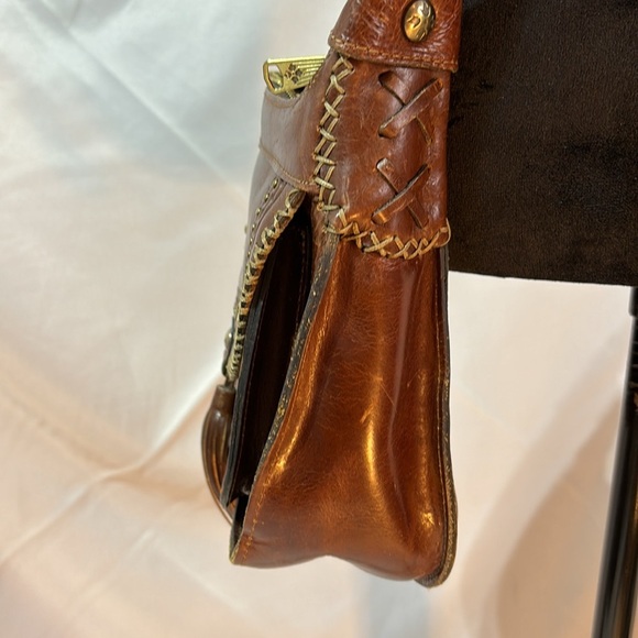 Vintage Patricia Nash Camila Distressed Leather Hobo Bag Vintage - Picture 10 of 15